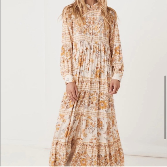 Spell Meadowland Gown in Cream - Picture 4 of 16